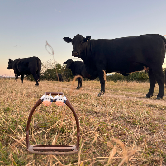 Cow earrings