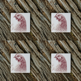 WINONA WYANDOTTE CHICKEN COASTER BECK LEE ARTIST