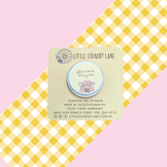 ESSENTIAL OIL LIP BALM - NATURAL