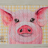 PUZZLE  - PIG - 98 PIECE A4