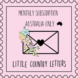 Little Country Letters Snail Mail Club | MONTHLY SUBSCRIPTION | AUSTRALIA