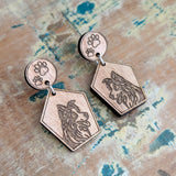 BORDER COLLIE - DANGLE EARRINGS