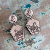 FRENCH BULLDOG - DANGLE EARRINGS