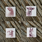 CLASSIC COUNTRY FARM FRIENDS COASTER | BECK LEE ARTIST