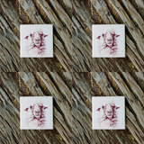 CLAUDE THE SHEEP COASTER | BECK LEE ARTIST