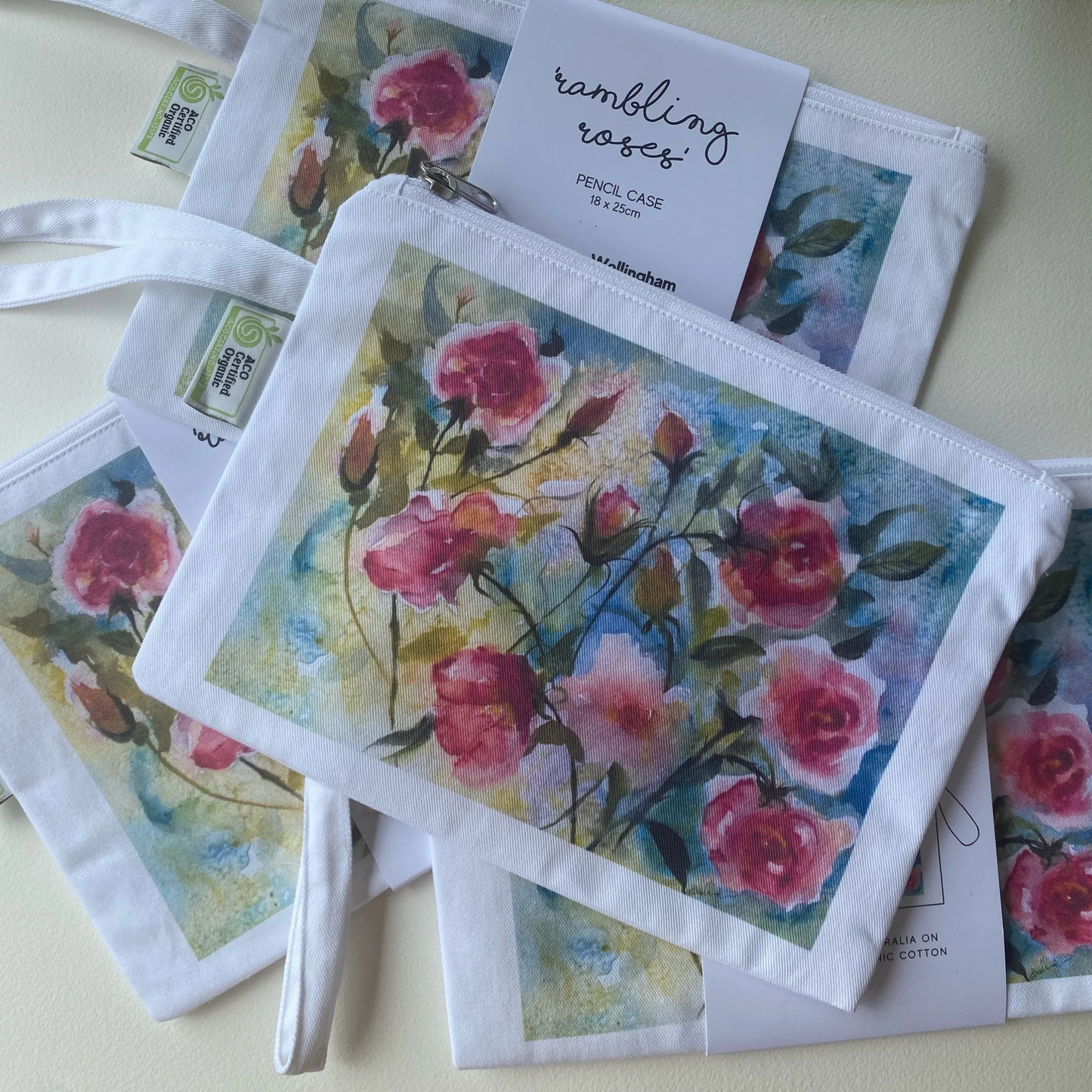 BAG / PENCIL CASE -RAMBLING ROSES