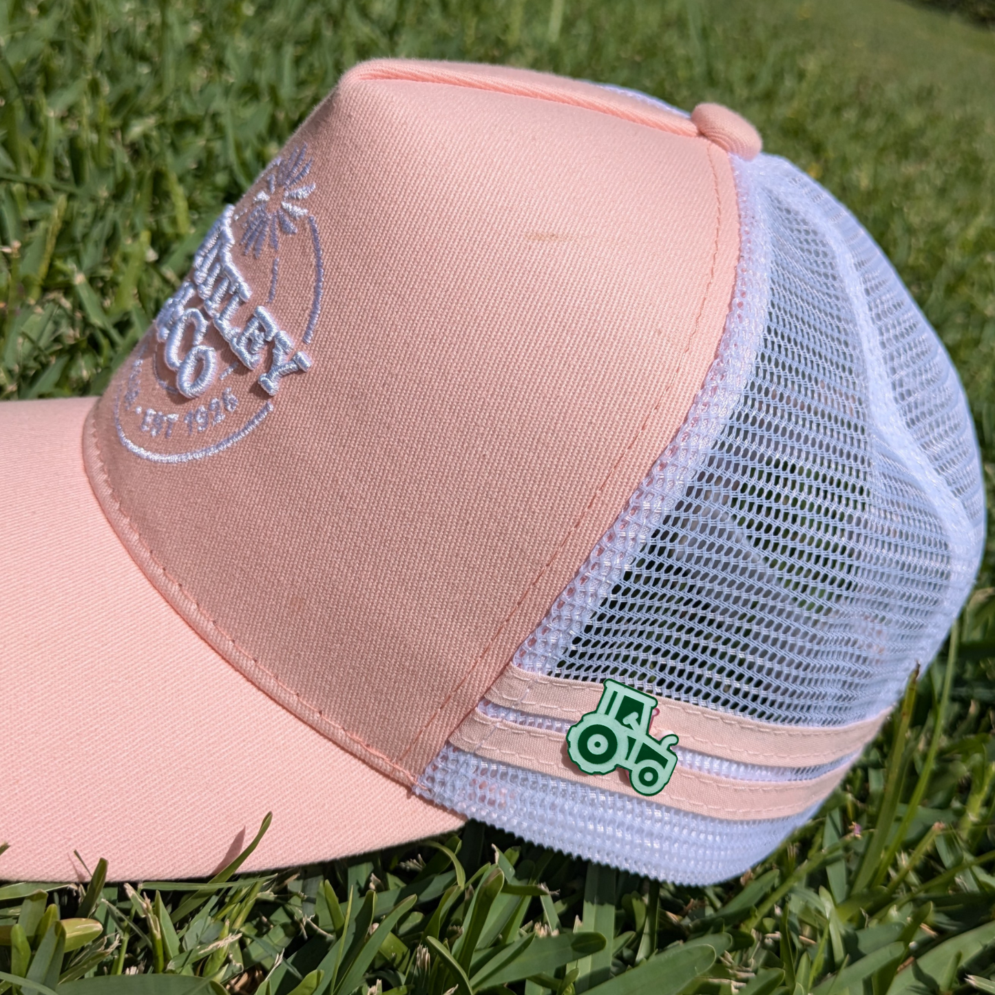 GREEN TRACTOR HAT PIN | LAPEL
