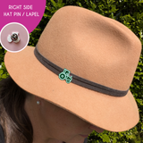GREEN TRACTOR HAT PIN | LAPEL