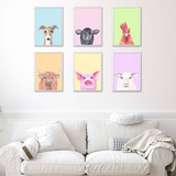 FARM ANIMAL ART PRINTS | A4